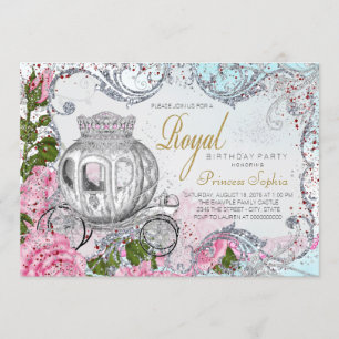 Invitation Fancy Royal Anniversaire Princesse