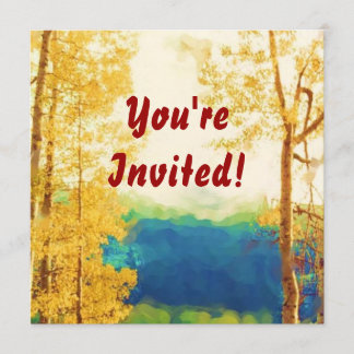 Invitation fanée de trembles