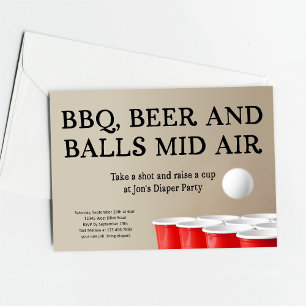 Invitation Fantaisie BBQ Pong Beer