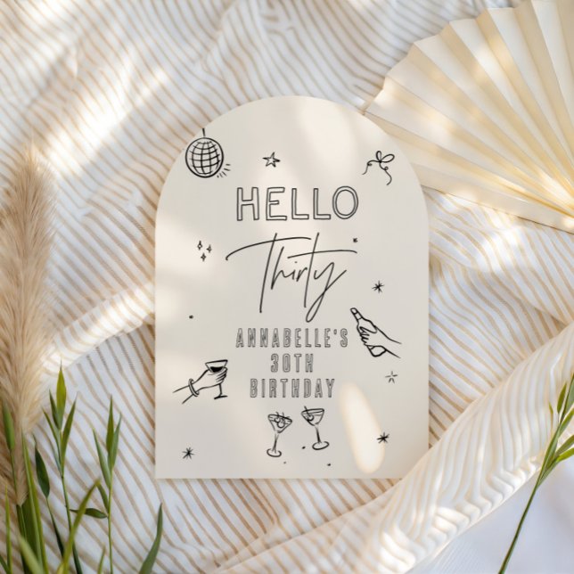 Invitation fantaisie dessinée à la main à la fête des boisson (Créateur téléchargé)