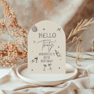 Invitation fantaisie dessinée à la main à la fête des boisson