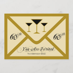 Invitation Fantaisie et divertissement 60e anniversaire Invit
