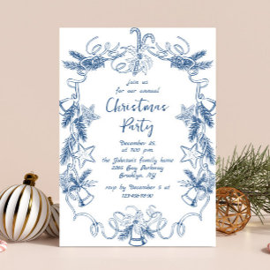 Invitation Fantaisie Main dessinée Whimsical Noël Fête