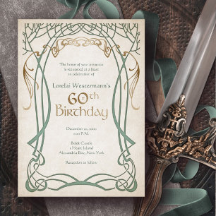 Invitation Fantaisie Médiévale 60e Anniversaire