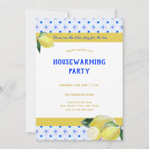 Invitation Fantaisie Tea Party Boho Lemons Humoristique
