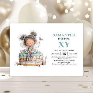 Invitation fantaisiste pastel pour les 6 ans de la