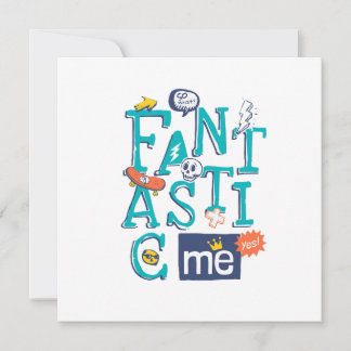 Invitation Fantastic Me Round Sticker Design