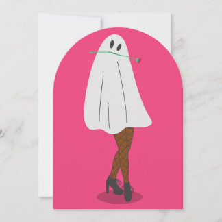 Invitation fantôme africain halloween pots bas jambes