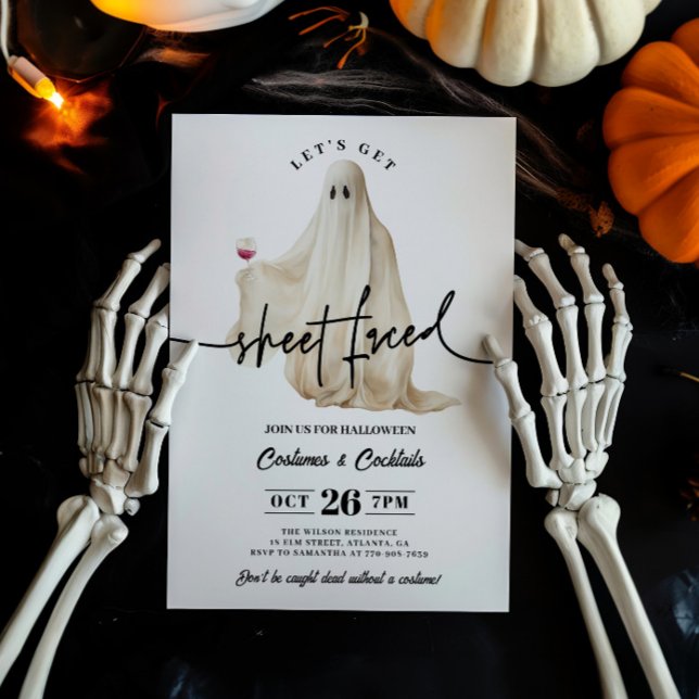Invitation Fantôme Amusons-Nous Avec Des Draps Drôles Hallowe (Créateur téléchargé)