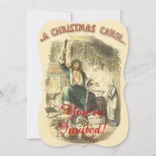 Invitation Fantôme de Noël Présent Scrooge