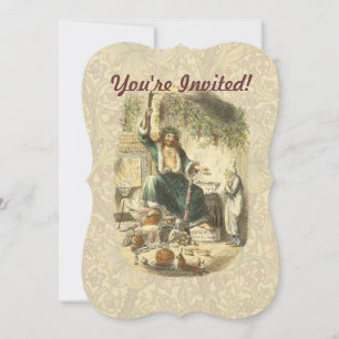 Invitation Fantôme des Noëls Présents Scrooge