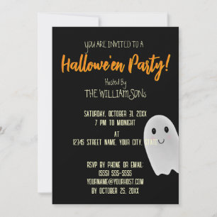 Invitation Fantôme d'Halloween
