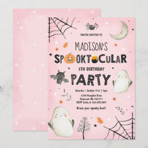 Invitation Fantôme Halloween Anniversaire de fête Spotacular 