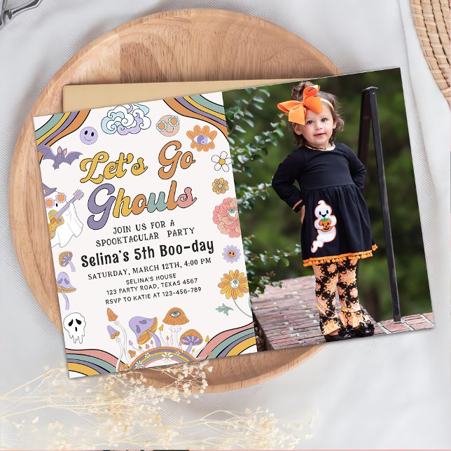 Invitation Fantôme Halloween Anniversaire Super Allons Gouls (Créateur téléchargé)