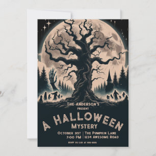 Invitation Fantômes d'Halloween de l'arbre d'horreur
