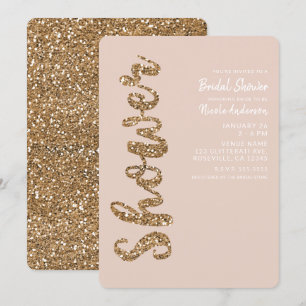 Invitation Fard à joues Rose Gold Pailleté Glamour Enterremen