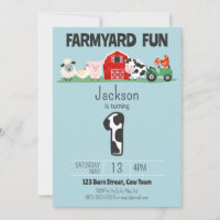 Farmyard Amusement 1er Anniversaire Ferme Animal A
