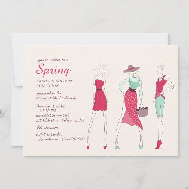 Invitation Fashion Diva (Devant)