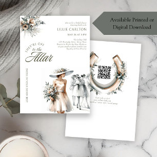 Invitation Fashion Élégante Croquis Derby Enterrement de Vie