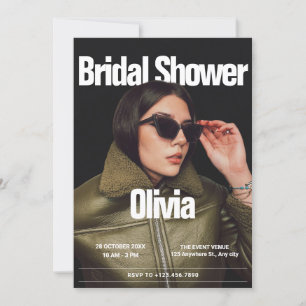 Invitation Fashion magazine photo nuptiale