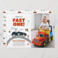 Invitation Fast One Cars 1er anniversaire