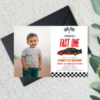 Fast One Red Flame Race Voiture 1er anniversaire f