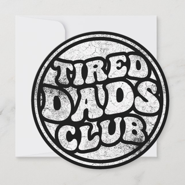 Invitation Fatigué Dads Club Funny (Devant)