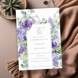 Invitation Faune Succulente d'Eucalyptus Lilac N'Importe Quel