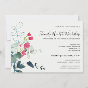 INVITATION FAUNE VERTE ROSE EUCALYPTUS WREATH WORKSHOP