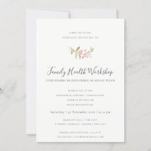 INVITATION FAUNE VERTE ROSE EUCALYPTUS WREATH WORKSHOP