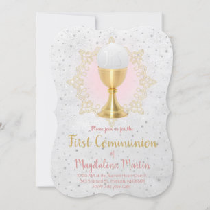 Invitation fausse or et fausse parties scintillant première c