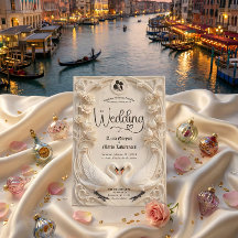 Faux Embossed Relief Sculpted Swans Wedding