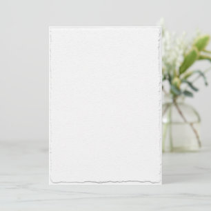 Invitation Faux Faire Tear Edge Déchirée Impression Mariage