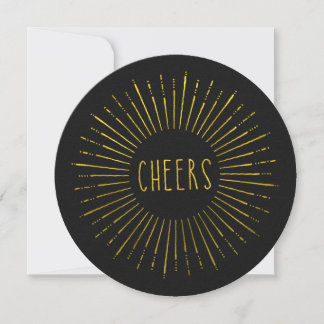 Invitation Faux Gold pour le Nouvel An