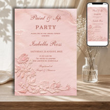 Faux Roses en Relief Mariage Baby Shower Rose