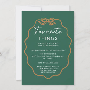 Invitation Favoris Fête - Mignonne et Festive B