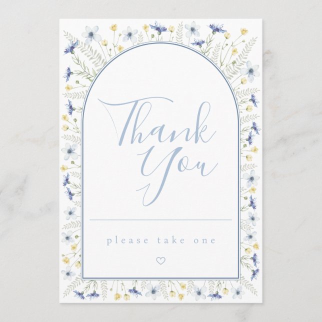 Invitation Favors Table Card (Devant)