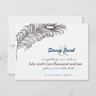 Invitation Feather Wedding III