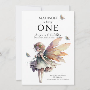 Invitation Fée Anime Magique 5e fête d'anniversaire