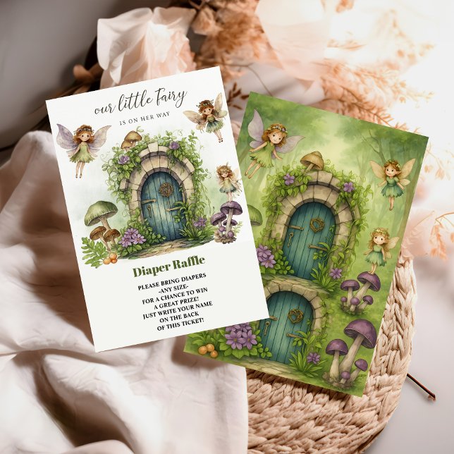 Invitation fée conte de fées forêt bébé shower fille (Créateur téléchargé)