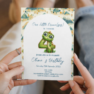 Invitation Fée Conte Enchantant 4e anniversaire fête