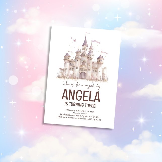 Invitation Fée Conte Magique fête anniversaire (Créateur téléchargé)