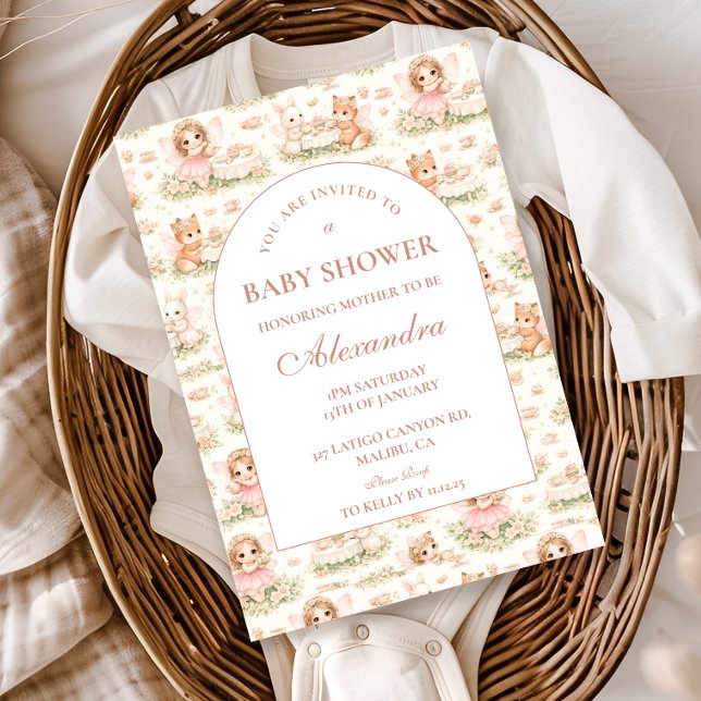 Invitation Fée de conte de fées Baby Shower (Créateur téléchargé)