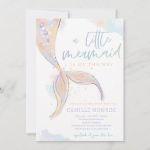 Invitation Fée de la Mer sous l'Océan Baby Shower