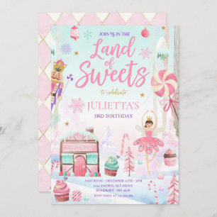 Invitation Fée De Plum De Sucre Terre De Casse-Noisette Douce