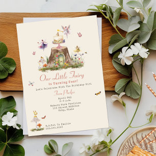 Invitation Fée Fille Anniversaire Woodland Fairy Garden