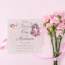 Fée Magique Rose pastel Un Anniversaire