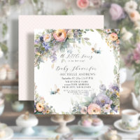 Fée magique Tea Party Floral Girl Baby shower