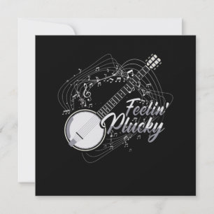 Invitation Feelin Plucky Banjo Bluegrass Country Music Gift