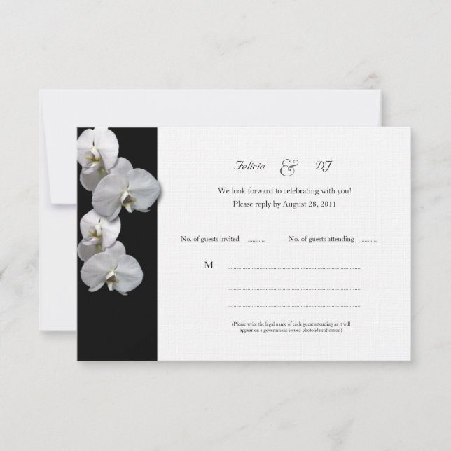 Invitation Felicia RSVP (Devant)